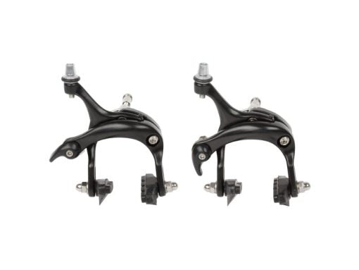ALLOY ROAD BRAKE CALIPER SET 43-60mm DROP BLACK - Valecycles