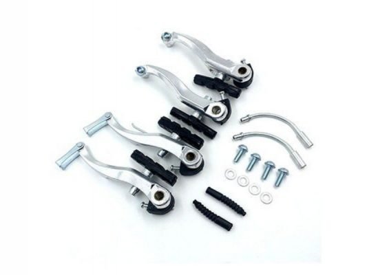 MIRANDA ALLOY V-BRAKE CALIPER SET FRONT & REAR SILVER - Valecycles