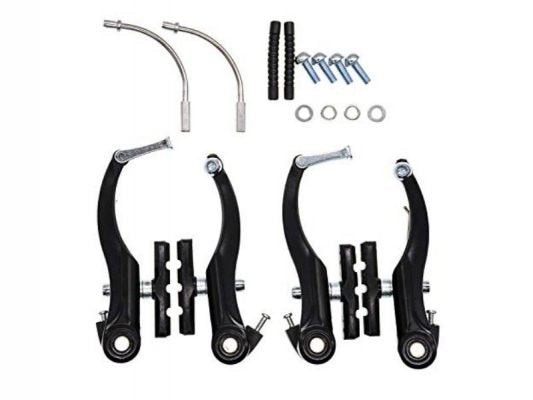 MIRANDA ALLOY V-BRAKE CALIPER SET FRONT & REAR BLACK - Valecycles