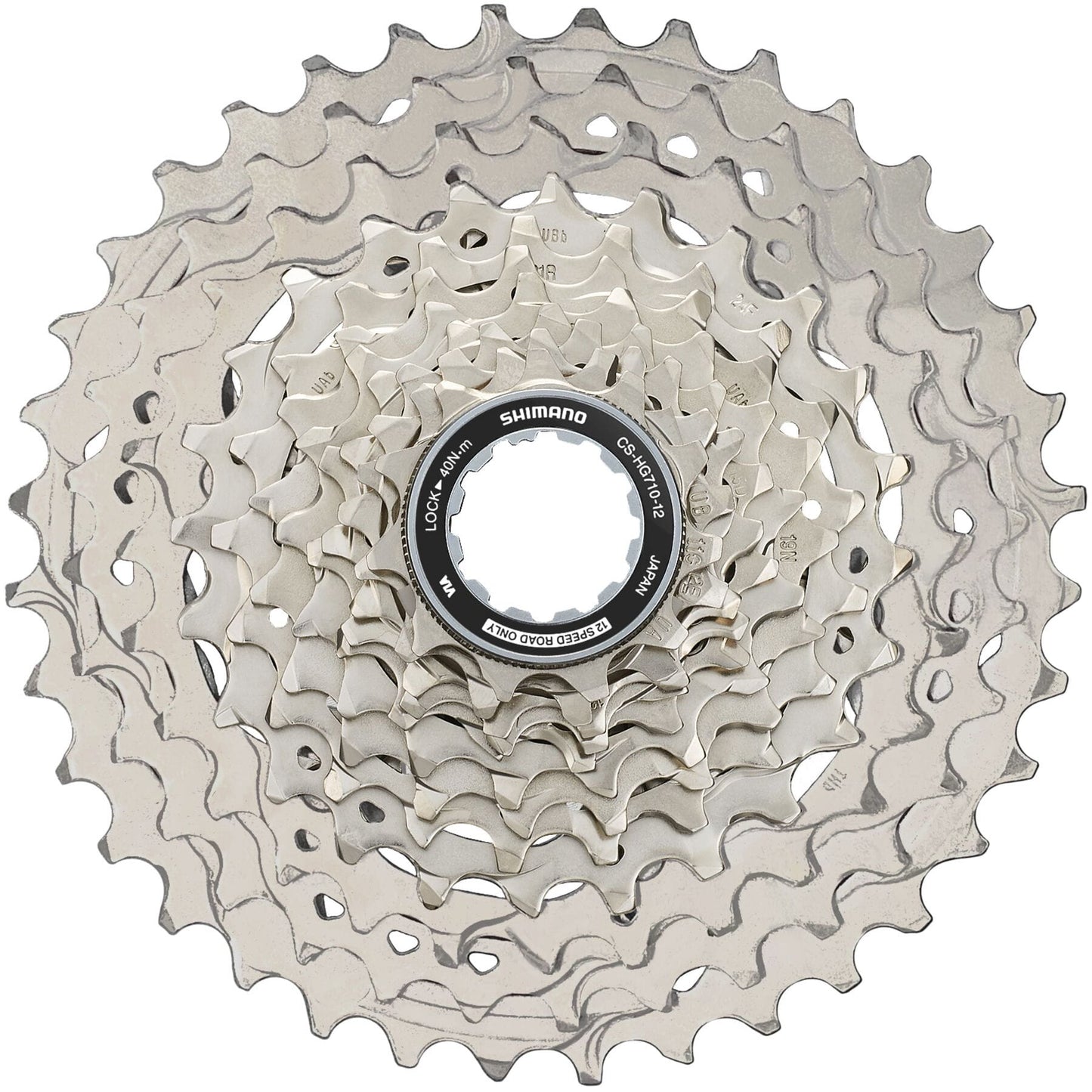 Shimano CS-R7100 105 12-speed cassette, 11 - 34T - Valecycles