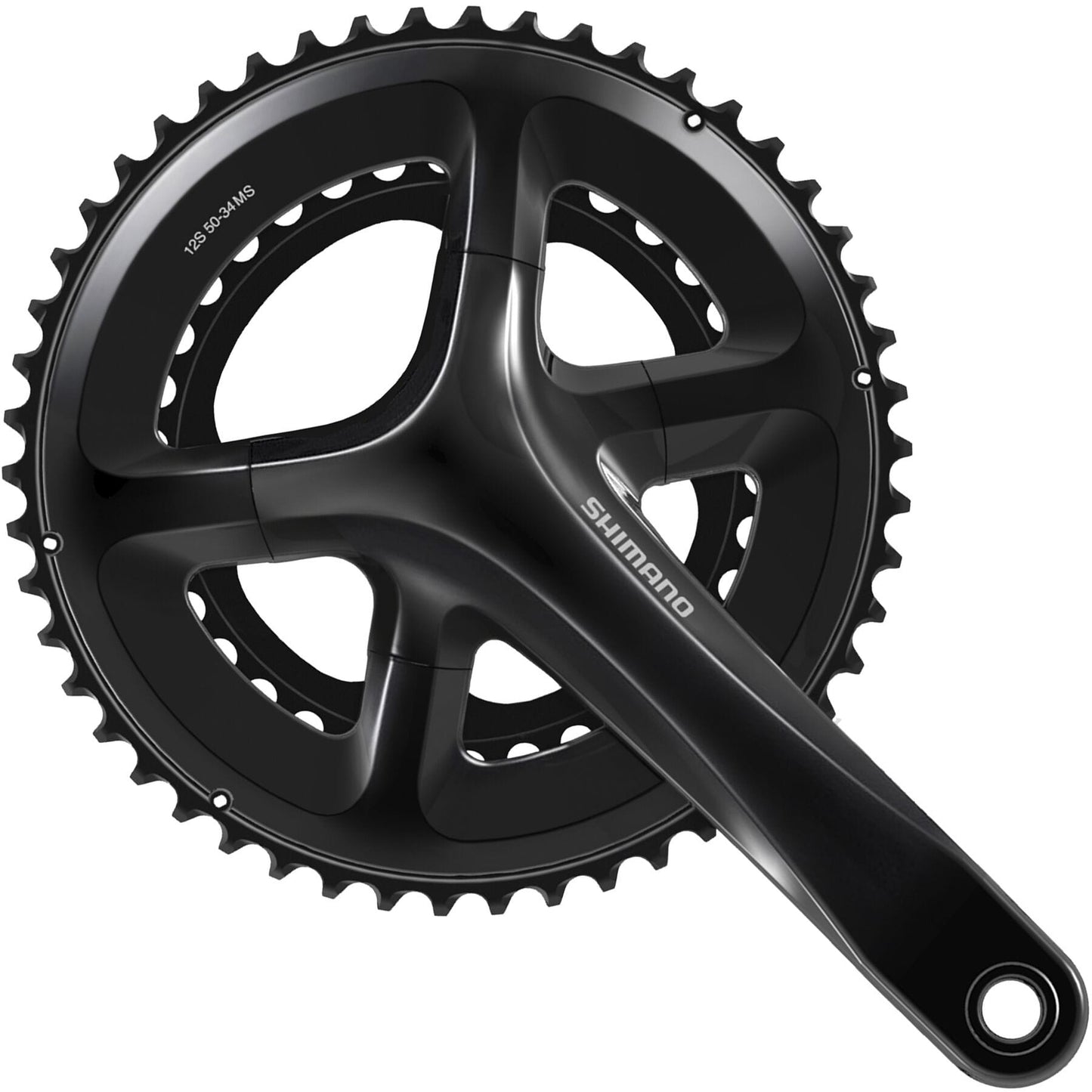 FC-RS520 double 12-speed chainset, 165 mm 50 / 34T, black