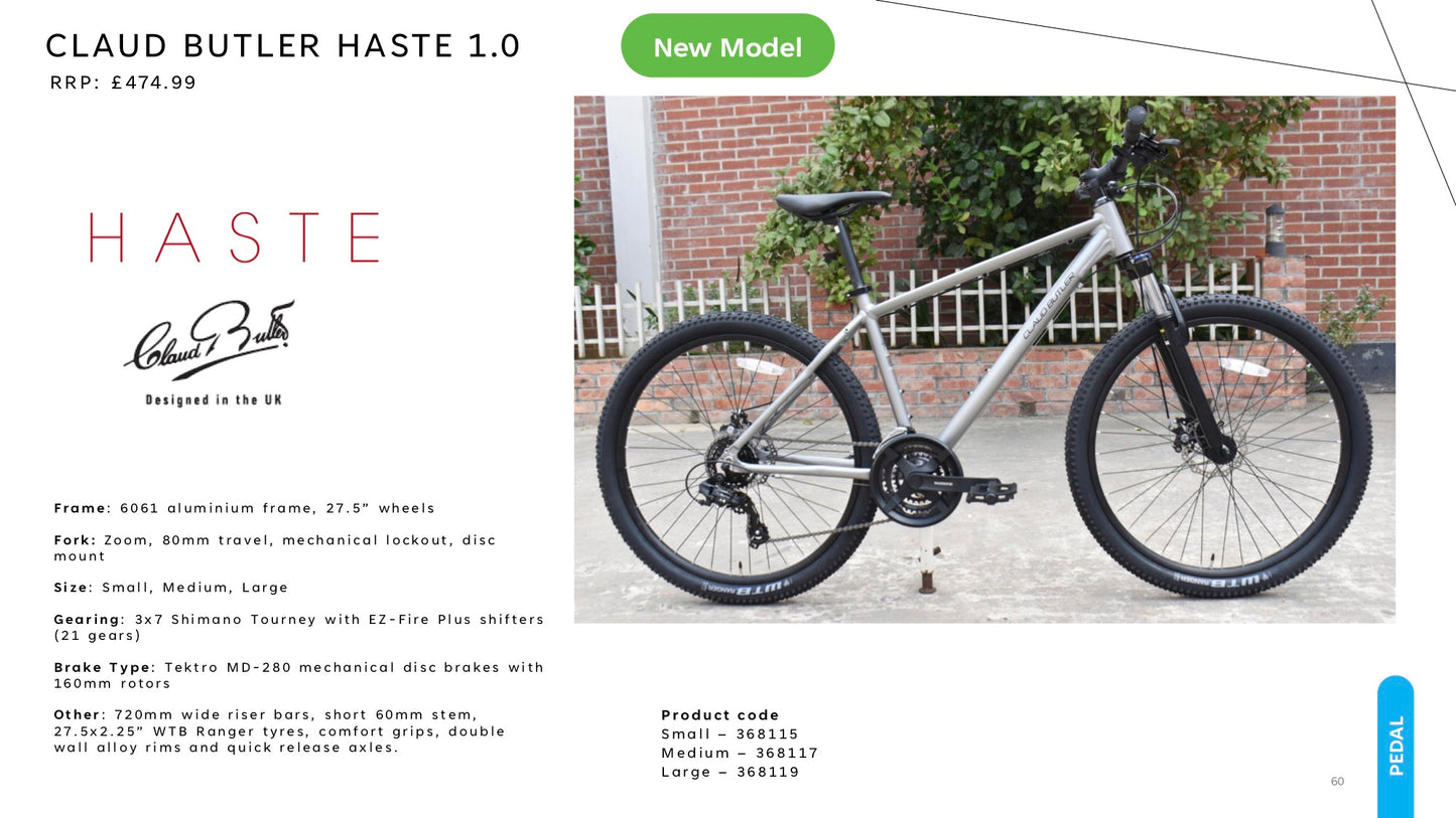 CLAUD BUTLER HASTE 1.0