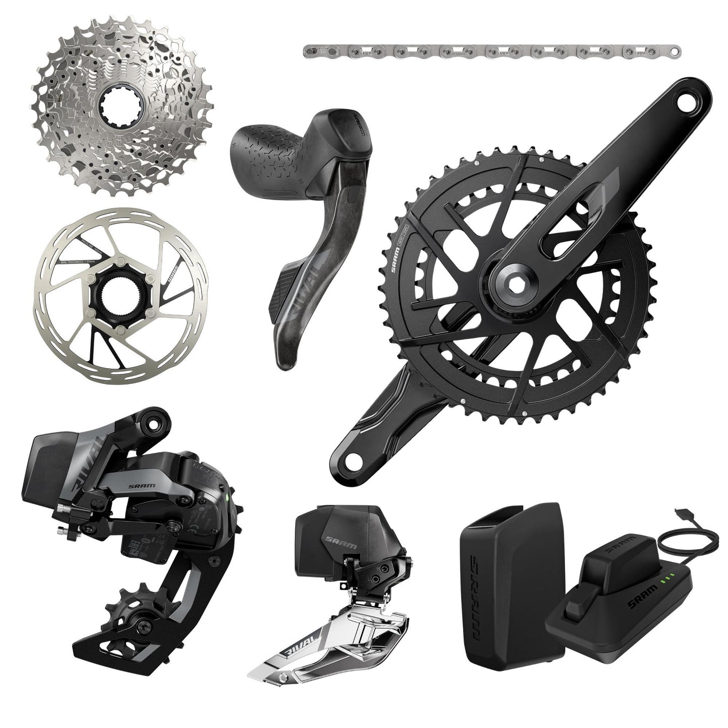 SRAM Rival AXS E1 2X Groupset Direct Mount 4835T (Please check Compatibility before purchase)