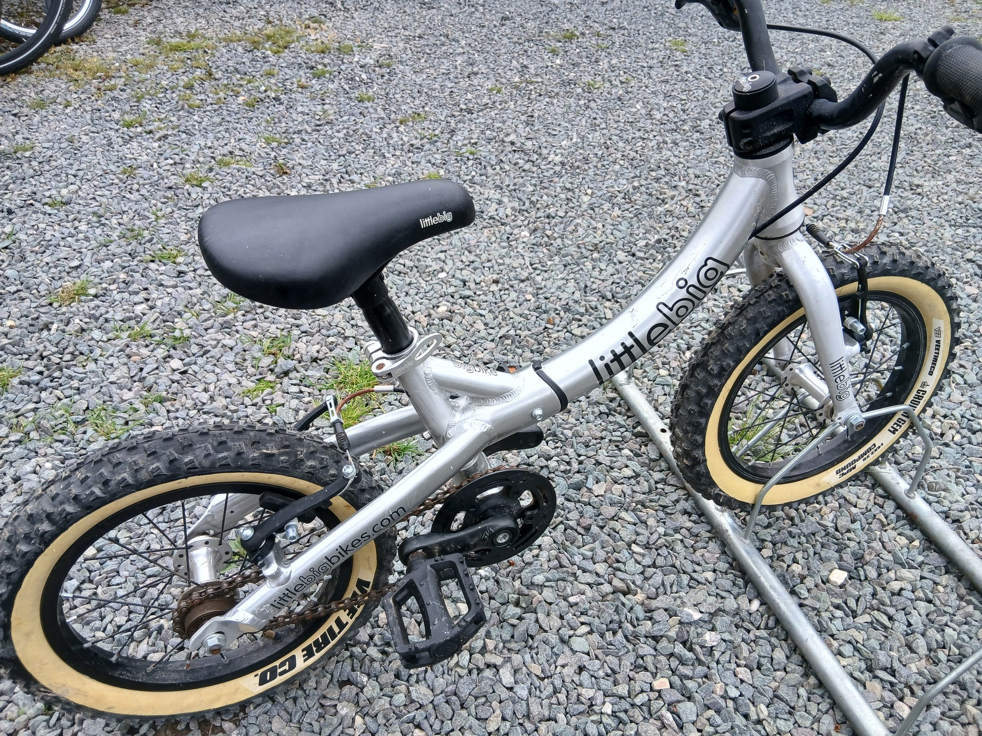 Little Bike bikes Silver Aluminium Balance cycle with pedal kit - Valecycles