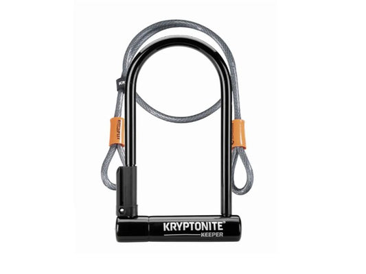 KRYPTONITE KEEPER12 STD SHACKLE LOCK WITH 4 FOOT CABLE