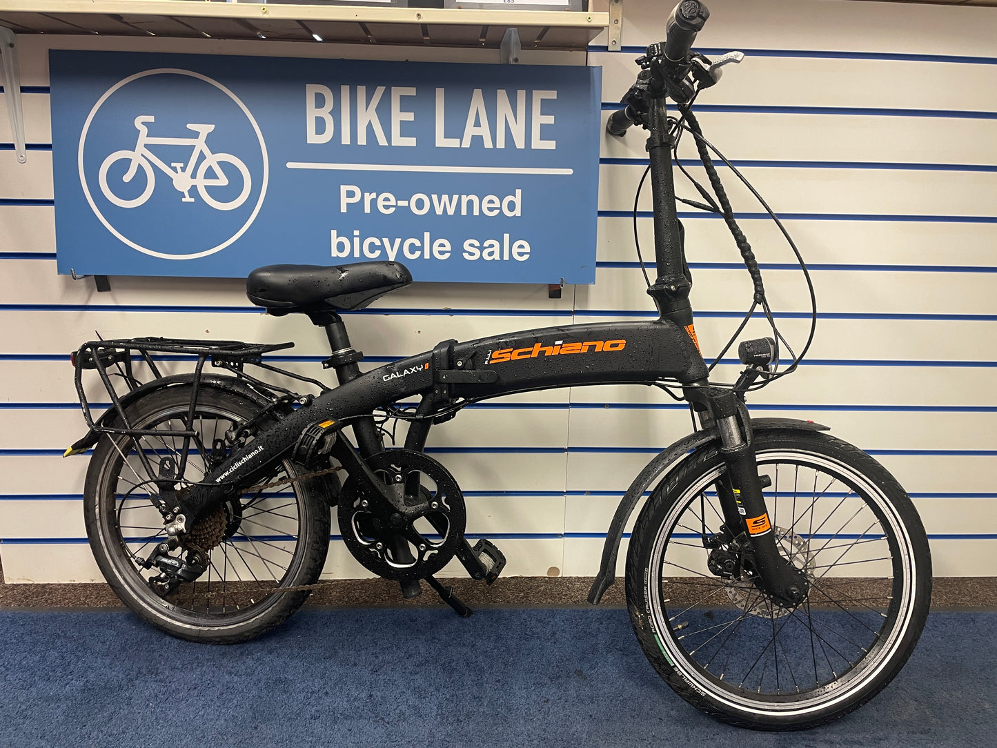 Ebike Folding Schanio Black 20inch wheels