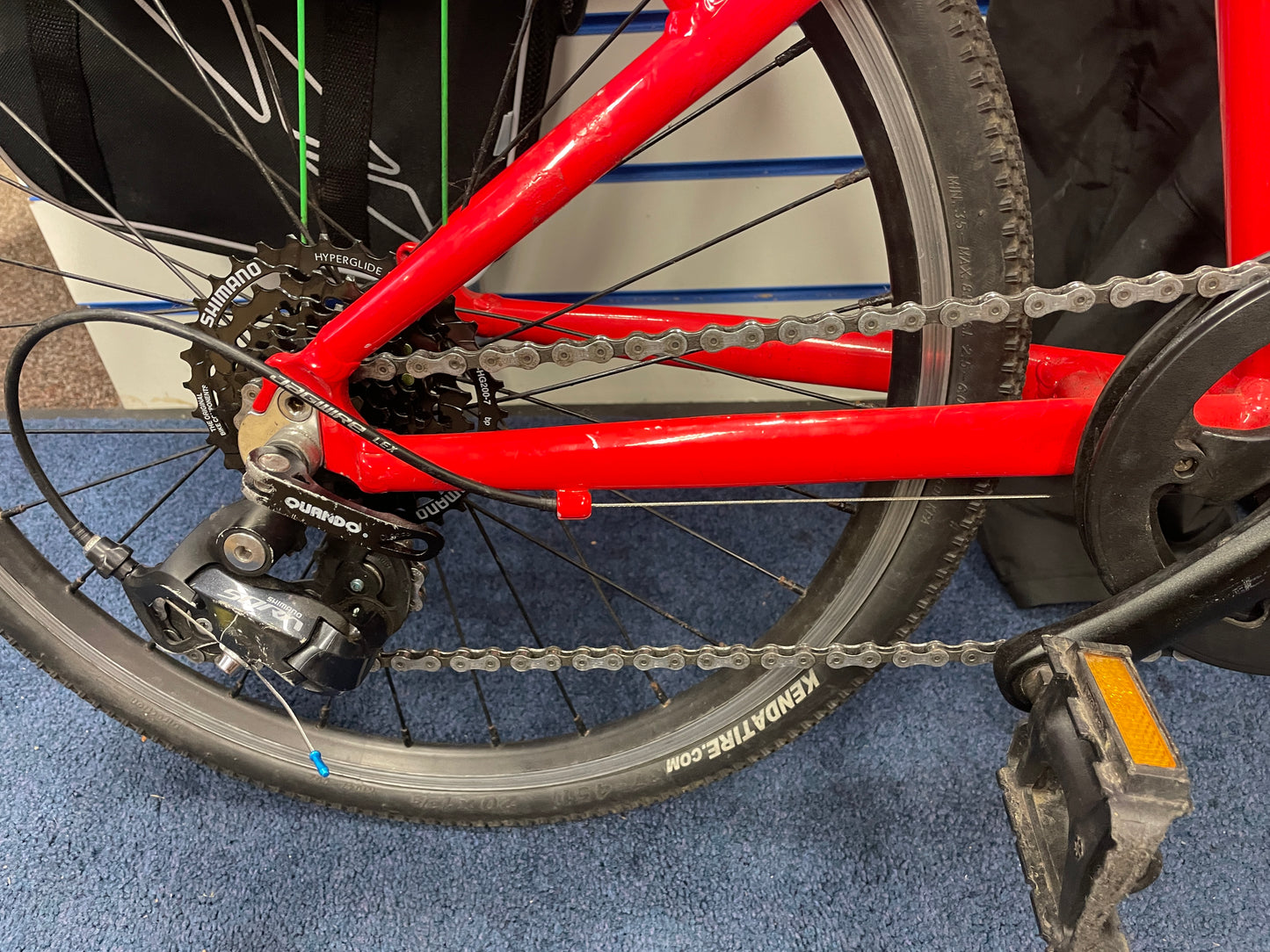 Frog 58 Red 20inch wheels.