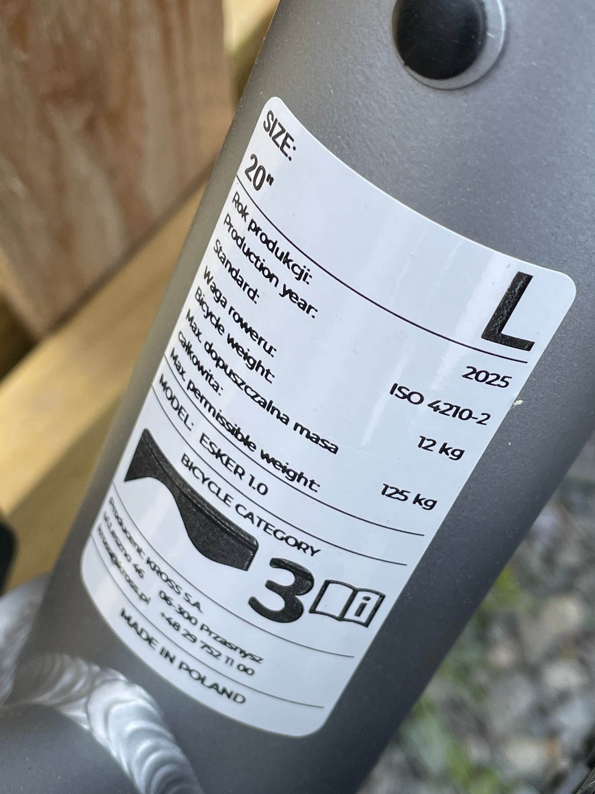 Kross Esker 1.0 Grey Pewter Large - Valecycles