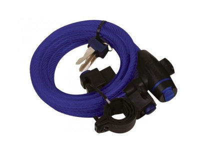 OXFORD 1800mm x 12mm CABLE KEY LOCK BLACK