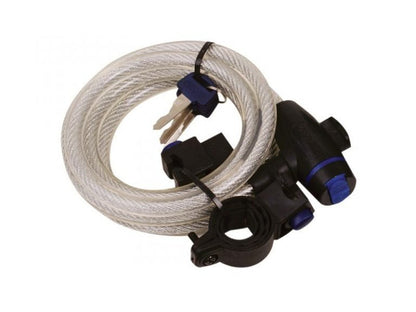 OXFORD 1800mm x 12mm CABLE KEY LOCK BLACK