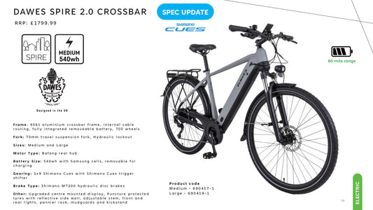 DAWES SPIRE 2.0 CROSSBAR Ebike