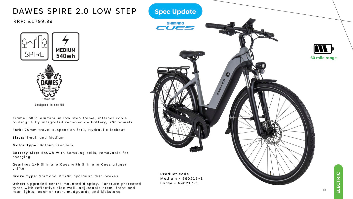 DAWES SPIRE 2.0 LOW STEP Ebike