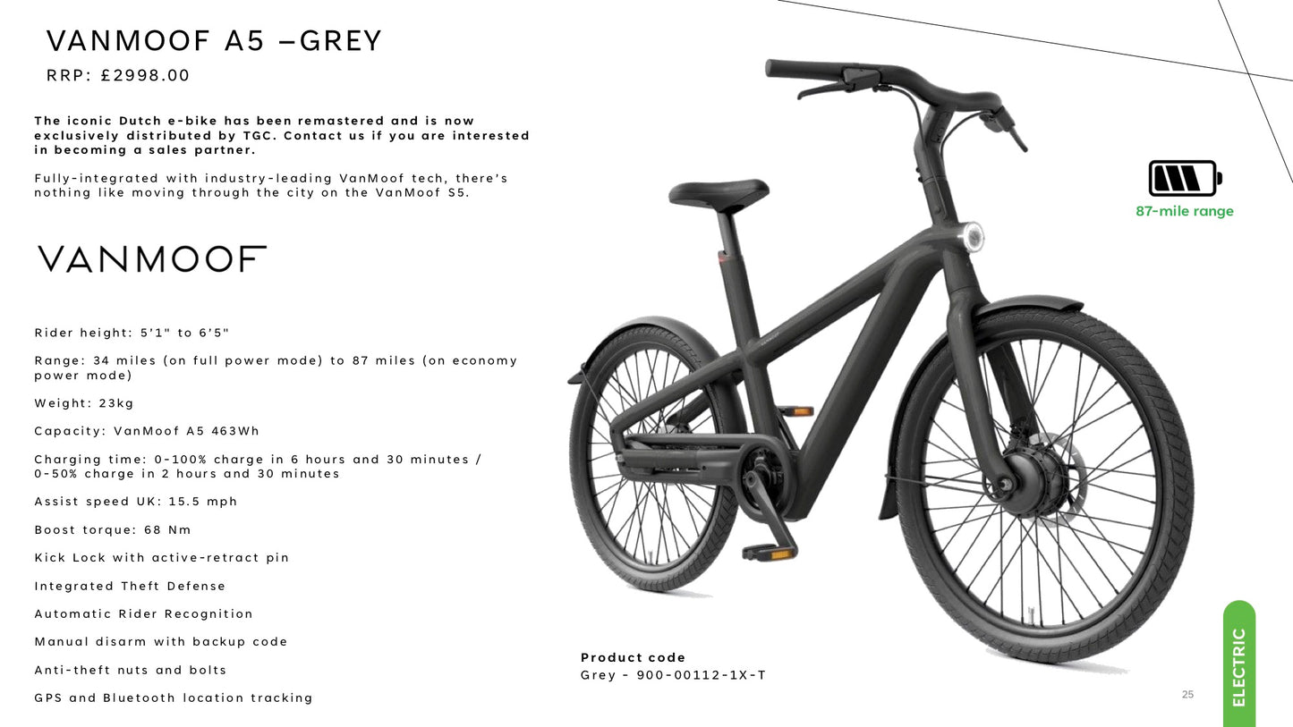 VANMOOF A5 –GREY Ebike