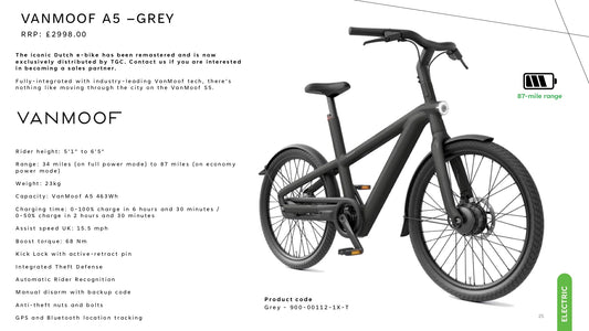 VANMOOF A5 –GREY Ebike