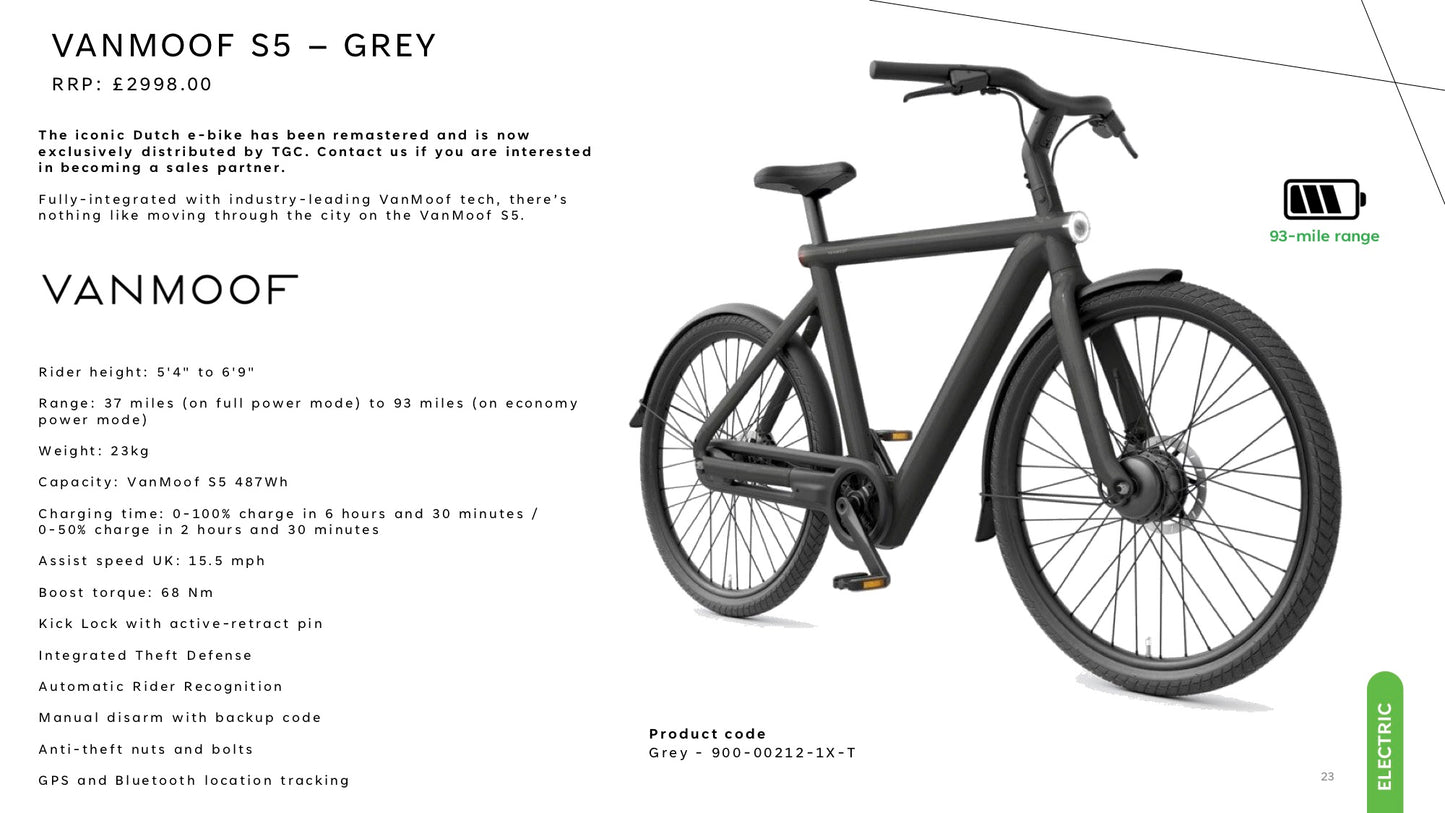 VANMOOF S5 – GREY Ebike