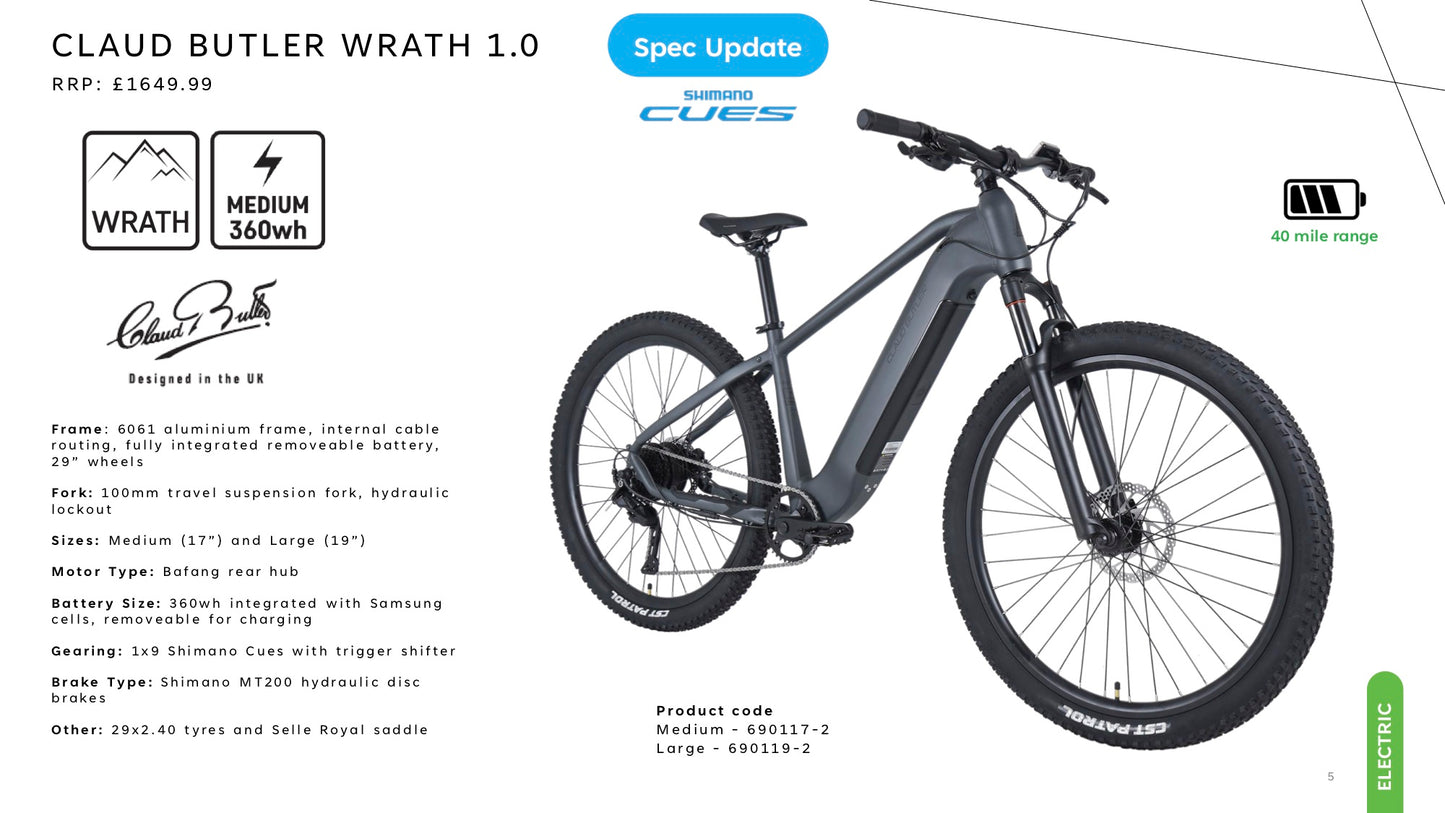 Claud Butler Wrath 1.0 Ebike